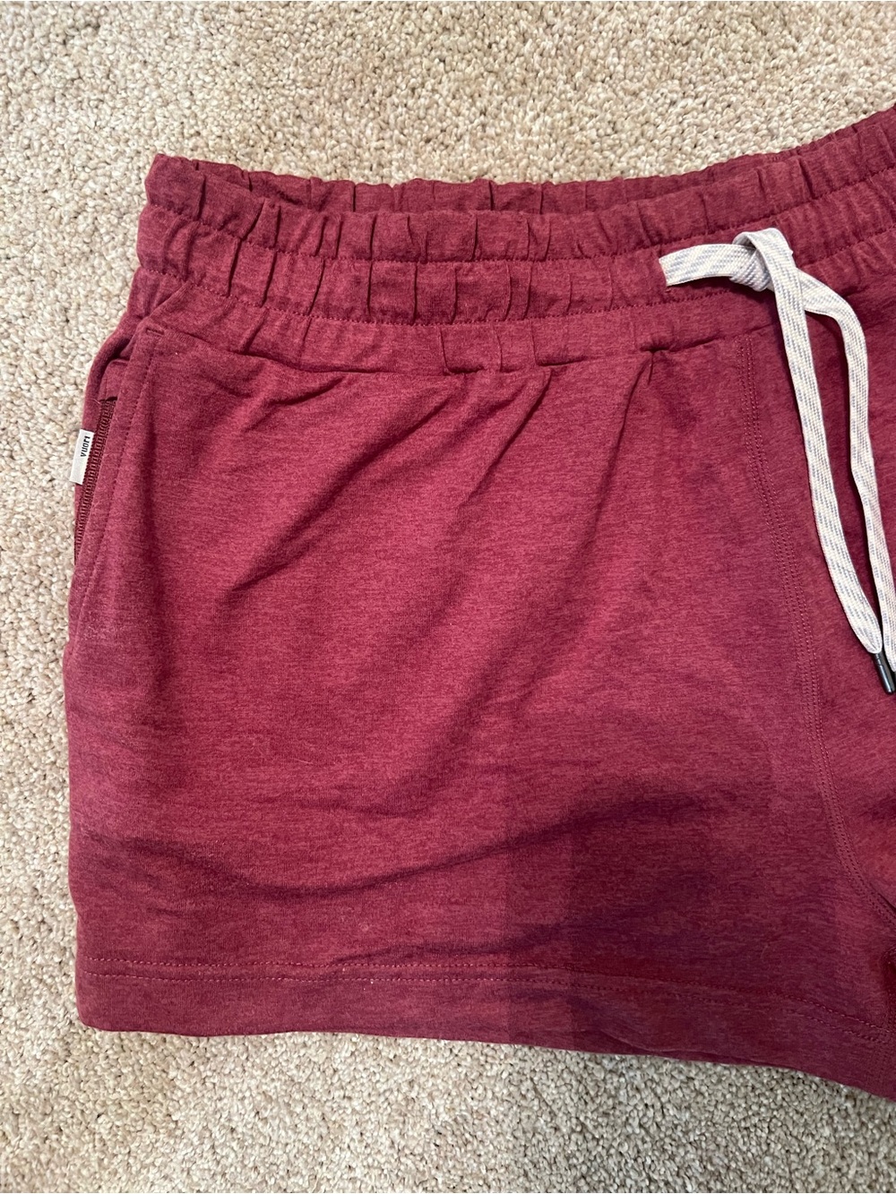 Vuori Red Athletic Drawstring Shorts L - Picture 3 of 5
